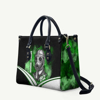 Garrett Morgan Leather Bag with Gas Mask Invention Illustration, Inventing to Save Lives Quote - Wonder Print Shop