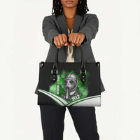 Garrett Morgan Leather Bag with Gas Mask Invention Illustration, Inventing to Save Lives Quote - Wonder Print Shop