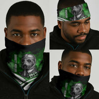 Garrett Morgan Neck Gaiter with Gas Mask Invention Illustration, Inventing to Save Lives Quote - Wonder Print Shop