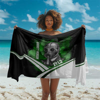 Garrett Morgan Sarong with Gas Mask Invention Illustration, Inventing to Save Lives Quote - Wonder Print Shop