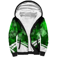 Garrett Morgan Sherpa Hoodie with Gas Mask Invention Illustration, Inventing to Save Lives Quote - Wonder Print Shop