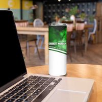 Garrett Morgan Skinny Tumbler with Gas Mask Invention Illustration, Inventing to Save Lives Quote - Wonder Print Shop