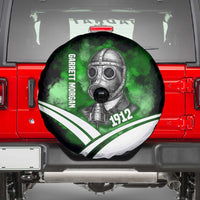 Garrett Morgan Spare Tire Cover with Gas Mask Invention Illustration, Inventing to Save Lives Quote - Wonder Print Shop
