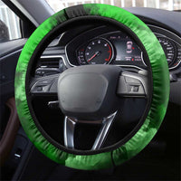 Garrett Morgan Steering Wheel Cover with Gas Mask Invention Illustration, Inventing to Save Lives Quote - Wonder Print Shop