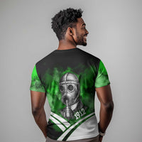 Garrett Morgan T shirt with Gas Mask Invention Illustration, Inventing to Save Lives Quote - Wonder Print Shop