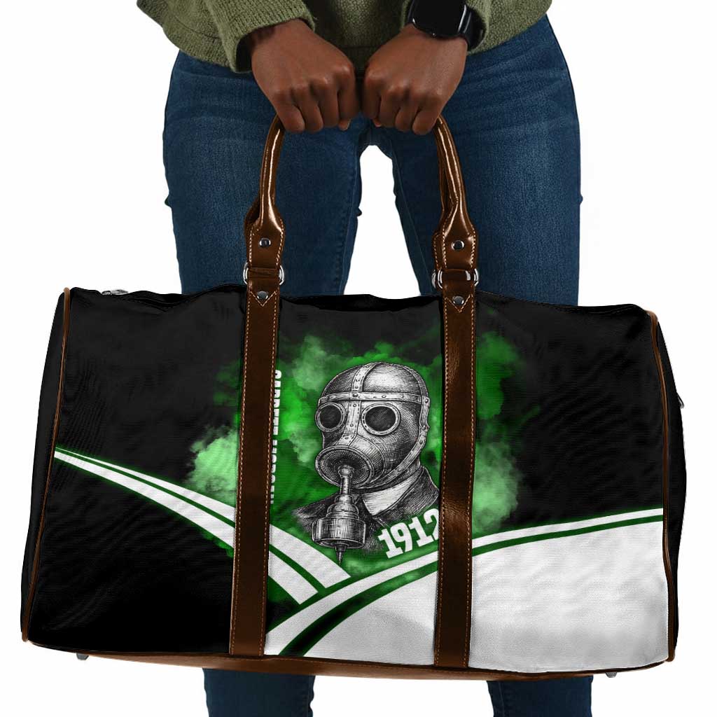 Garrett Morgan Travel Bag with Gas Mask Invention Illustration, Inventing to Save Lives Quote - Wonder Print Shop
