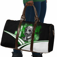 Garrett Morgan Travel Bag with Gas Mask Invention Illustration, Inventing to Save Lives Quote - Wonder Print Shop
