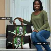 Garrett Morgan Travel Bag with Gas Mask Invention Illustration, Inventing to Save Lives Quote - Wonder Print Shop