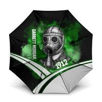 Garrett Morgan Umbrella with Gas Mask Invention Illustration, Inventing to Save Lives Quote - Wonder Print Shop