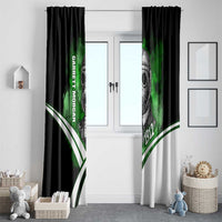 Garrett Morgan Window Curtain with Gas Mask Invention Illustration, Inventing to Save Lives Quote - Wonder Print Shop