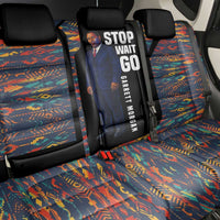 Garrett Morgan Back Car Seat Cover with Full Body Portrait, Stop Wait Go Quote, Traffic Light Design - Wonder Print Shop
