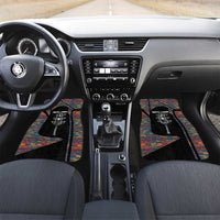 Garrett Morgan Car Mats with Full Body Portrait, Stop Wait Go Quote, Traffic Light Design - Wonder Print Shop