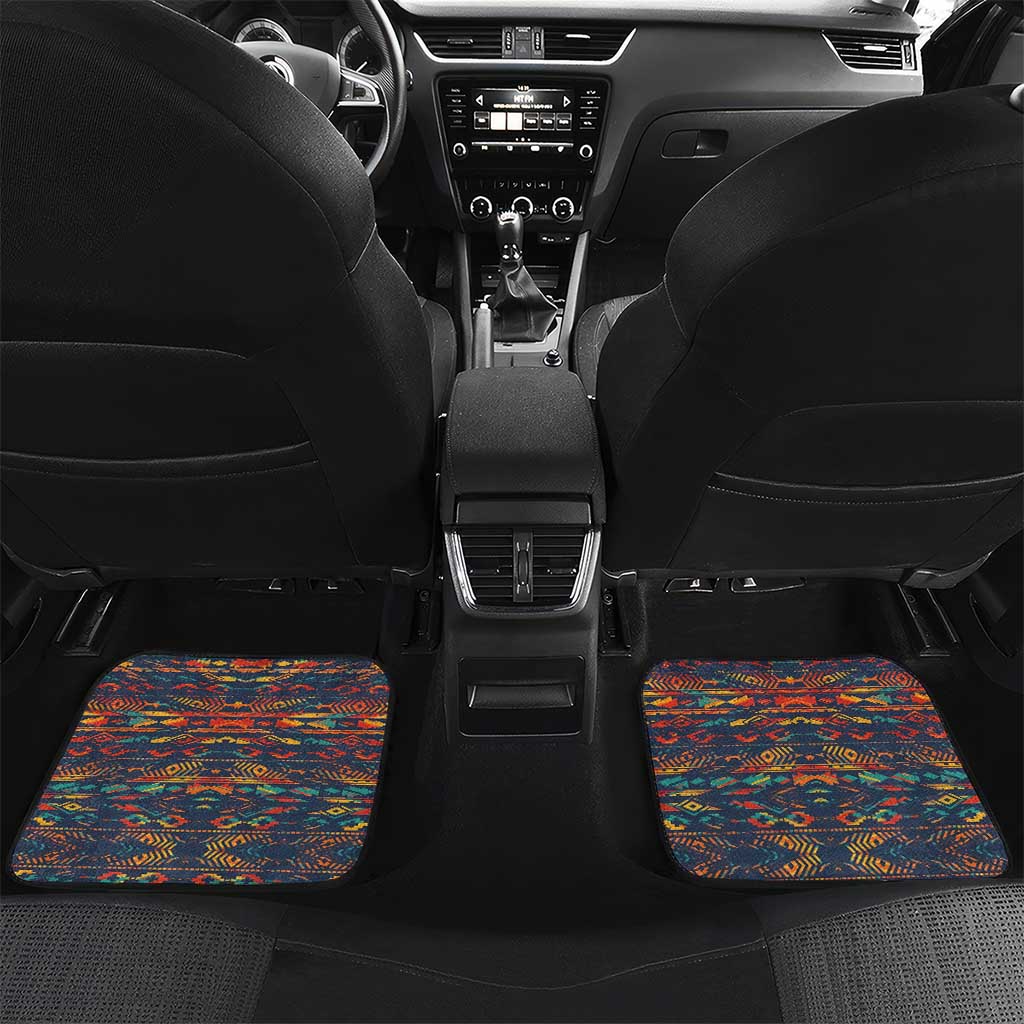 Garrett Morgan Car Mats with Full Body Portrait, Stop Wait Go Quote, Traffic Light Design - Wonder Print Shop