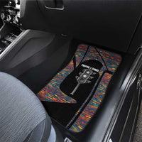 Garrett Morgan Car Mats with Full Body Portrait, Stop Wait Go Quote, Traffic Light Design - Wonder Print Shop