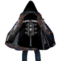 Garrett Morgan Cloak with Full Body Portrait, Stop Wait Go Quote, Traffic Light Design - Wonder Print Shop