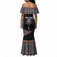 Garrett Morgan Mermaid Dress with Full Body Portrait, Stop Wait Go Quote, Traffic Light Design - Wonder Print Shop