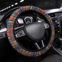 Garrett Morgan Steering Wheel Cover with Full Body Portrait, Stop Wait Go Quote, Traffic Light Design - Wonder Print Shop