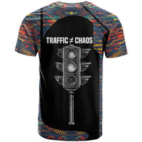Garrett Morgan T shirt with Full Body Portrait, Stop Wait Go Quote, Traffic Light Design - Wonder Print Shop