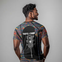 Garrett Morgan T shirt with Full Body Portrait, Stop Wait Go Quote, Traffic Light Design - Wonder Print Shop