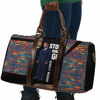 Garrett Morgan Travel Bag with Full Body Portrait, Stop Wait Go Quote, Traffic Light Design - Wonder Print Shop