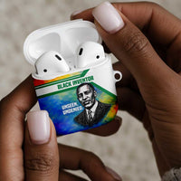 Garrett Morgan AirPods Case with Real Impact Quote, Black Inventor Portrait and Vibrant Watercolor - Wonder Print Shop