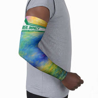Garrett Morgan Arm Sleeves with Real Impact Quote, Black Inventor Portrait and Vibrant Watercolor - Wonder Print Shop