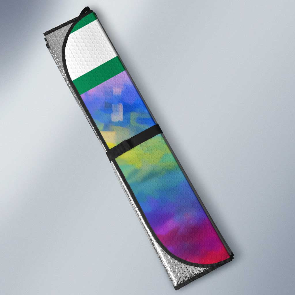 Garrett Morgan Auto Sun Shade with Real Impact Quote, Black Inventor Portrait and Vibrant Watercolor - Wonder Print Shop