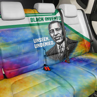 Garrett Morgan Back Car Seat Cover with Real Impact Quote, Black Inventor Portrait and Vibrant Watercolor - Wonder Print Shop