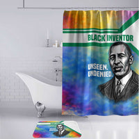 Garrett Morgan Bathroom Set with Real Impact Quote, Black Inventor Portrait and Vibrant Watercolor - Wonder Print Shop