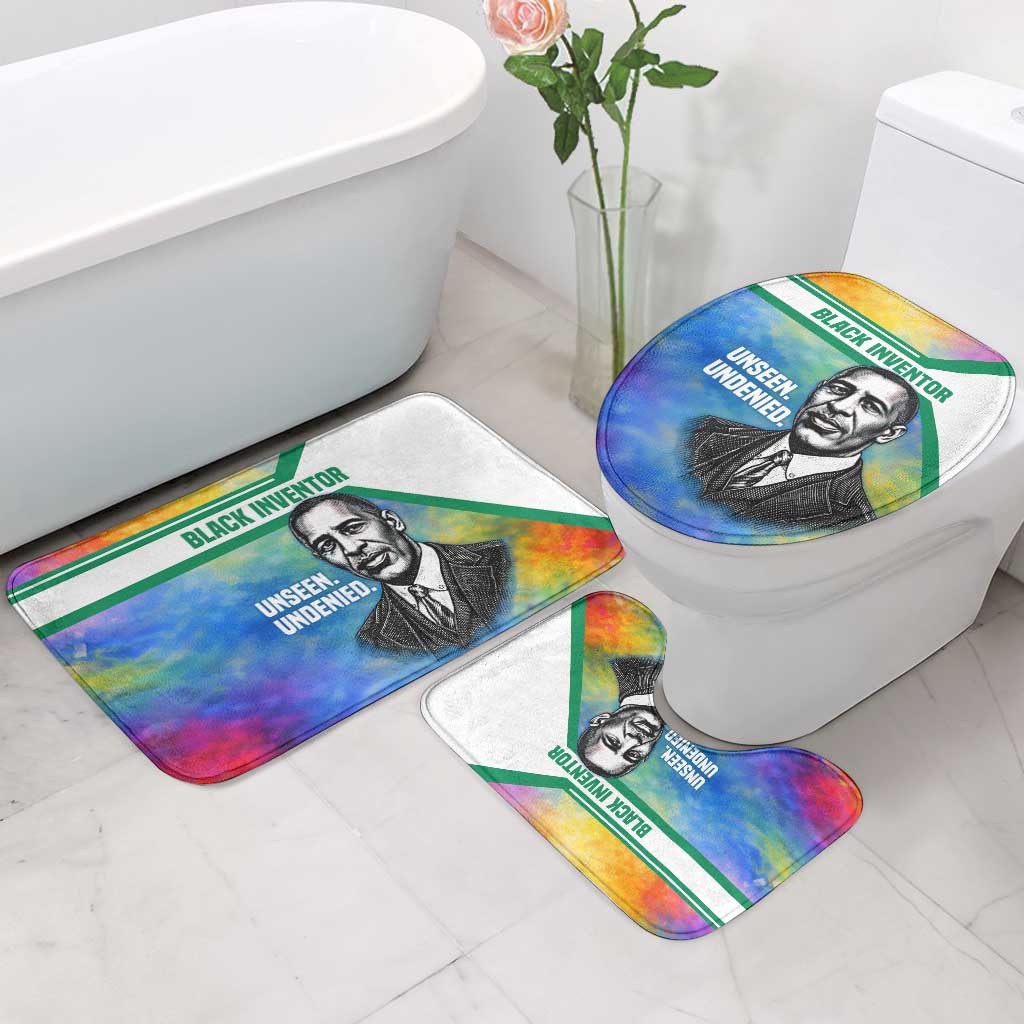 Garrett Morgan Bathroom Set with Real Impact Quote, Black Inventor Portrait and Vibrant Watercolor - Wonder Print Shop