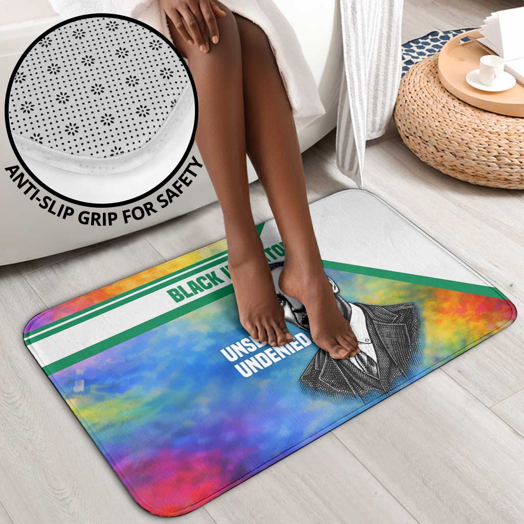 Garrett Morgan Bathroom Set with Real Impact Quote, Black Inventor Portrait and Vibrant Watercolor - Wonder Print Shop