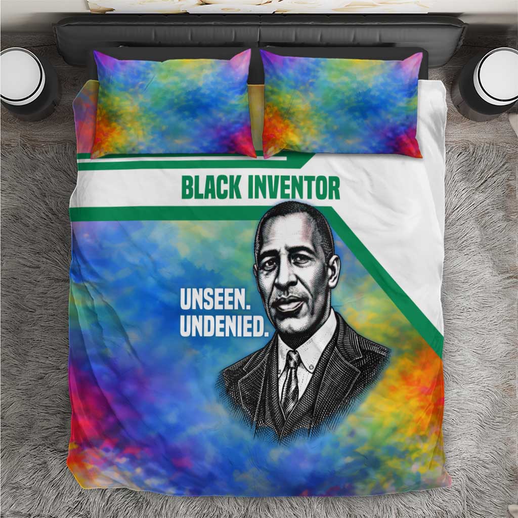 Garrett Morgan Bedding Set with Real Impact Quote, Black Inventor Portrait and Vibrant Watercolor - Wonder Print Shop