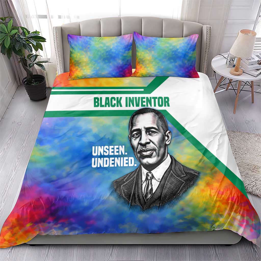 Garrett Morgan Bedding Set with Real Impact Quote, Black Inventor Portrait and Vibrant Watercolor - Wonder Print Shop