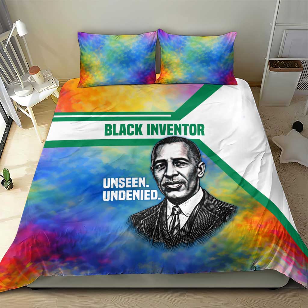 Garrett Morgan Bedding Set with Real Impact Quote, Black Inventor Portrait and Vibrant Watercolor - Wonder Print Shop