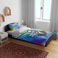 Garrett Morgan Bedding Set with Real Impact Quote, Black Inventor Portrait and Vibrant Watercolor - Wonder Print Shop
