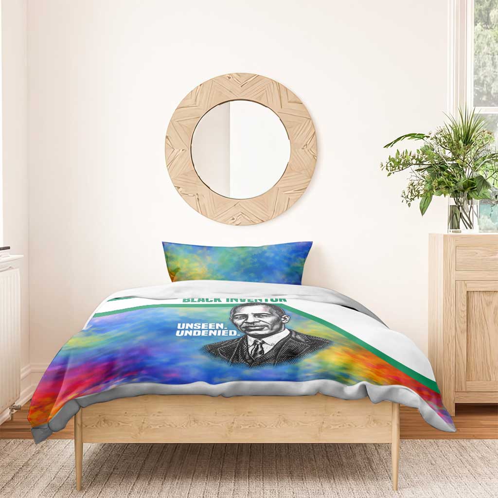 Garrett Morgan Bedding Set with Real Impact Quote, Black Inventor Portrait and Vibrant Watercolor - Wonder Print Shop