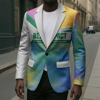 Garrett Morgan Blazer with Real Impact Quote, Black Inventor Portrait and Vibrant Watercolor - Wonder Print Shop
