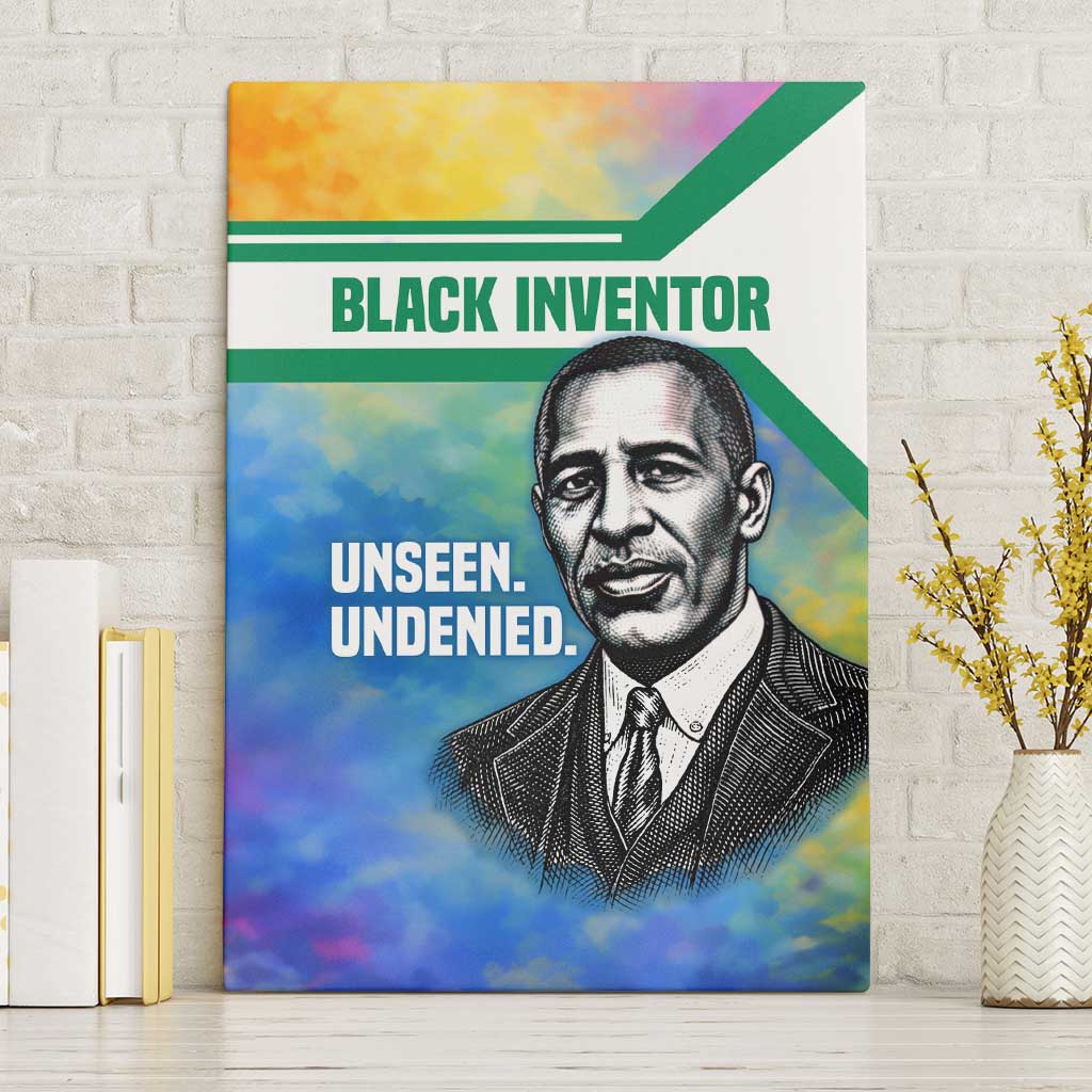 Garrett Morgan Canvas Wall Art with Real Impact Quote, Black Inventor Portrait and Vibrant Watercolor - Wonder Print Shop