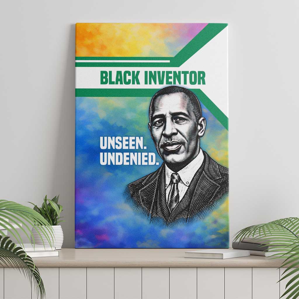 Garrett Morgan Canvas Wall Art with Real Impact Quote, Black Inventor Portrait and Vibrant Watercolor - Wonder Print Shop