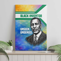 Garrett Morgan Canvas Wall Art with Real Impact Quote, Black Inventor Portrait and Vibrant Watercolor - Wonder Print Shop