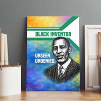 Garrett Morgan Canvas Wall Art with Real Impact Quote, Black Inventor Portrait and Vibrant Watercolor - Wonder Print Shop