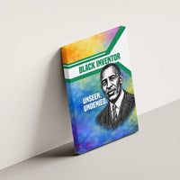 Garrett Morgan Canvas Wall Art with Real Impact Quote, Black Inventor Portrait and Vibrant Watercolor - Wonder Print Shop