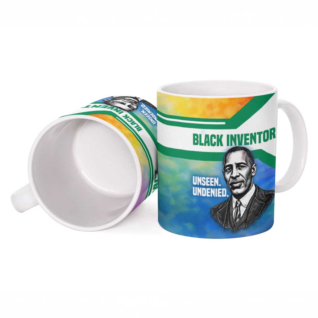 Garrett Morgan Ceramic Mug with Real Impact Quote, Black Inventor Portrait and Vibrant Watercolor - Wonder Print Shop