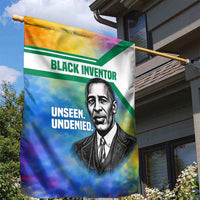 Garrett Morgan Garden Flag with Real Impact Quote, Black Inventor Portrait and Vibrant Watercolor - Wonder Print Shop
