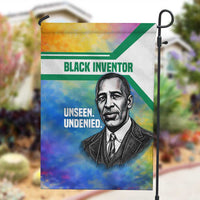 Garrett Morgan Garden Flag with Real Impact Quote, Black Inventor Portrait and Vibrant Watercolor - Wonder Print Shop