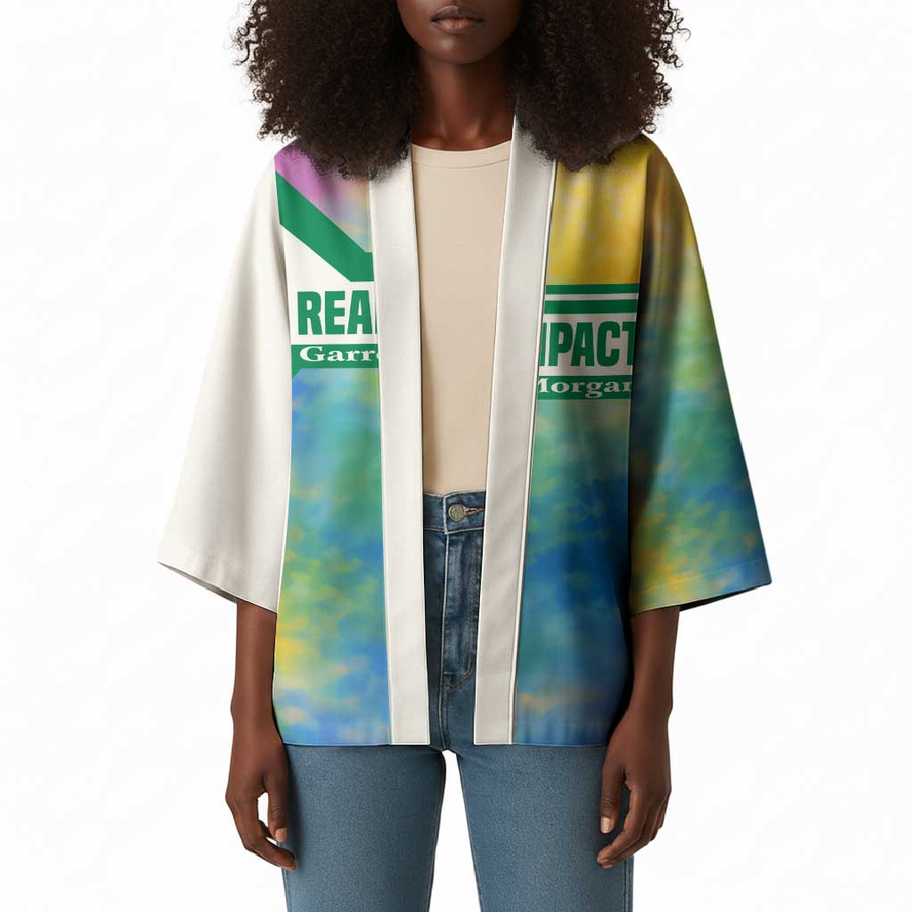 Garrett Morgan Kimono with Real Impact Quote, Black Inventor Portrait and Vibrant Watercolor - Wonder Print Shop