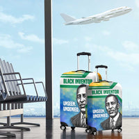 Garrett Morgan Luggage Cover with Real Impact Quote, Black Inventor Portrait and Vibrant Watercolor - Wonder Print Shop