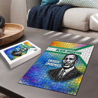 Garrett Morgan Puzzle with Real Impact Quote, Black Inventor Portrait and Vibrant Watercolor - Wonder Print Shop