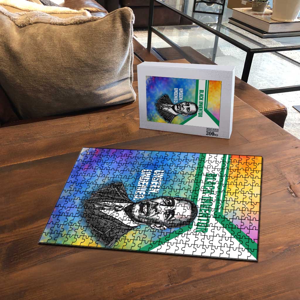 Garrett Morgan Puzzle with Real Impact Quote, Black Inventor Portrait and Vibrant Watercolor - Wonder Print Shop