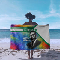 Garrett Morgan Sarong with Real Impact Quote, Black Inventor Portrait and Vibrant Watercolor - Wonder Print Shop